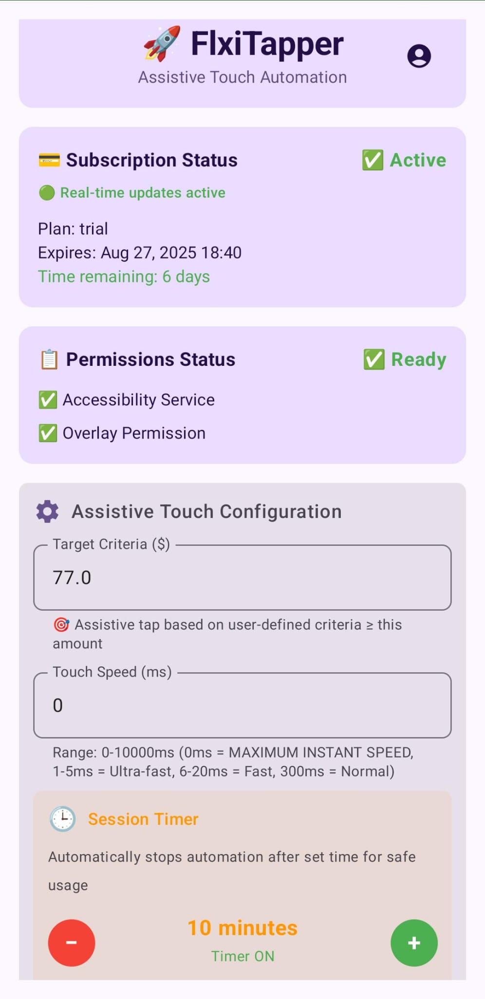 FlxiTapper preview